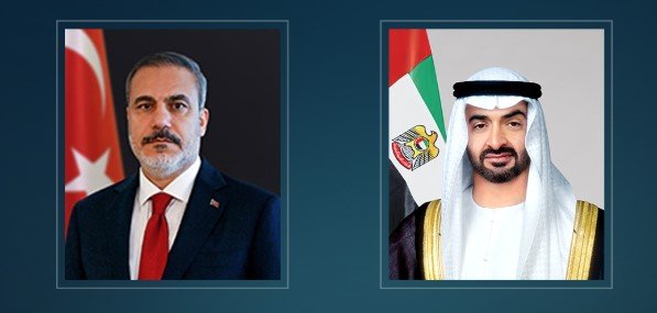 Mohammed bin Zayed discusses with the Turkish Foreign Minister regional relations and developments