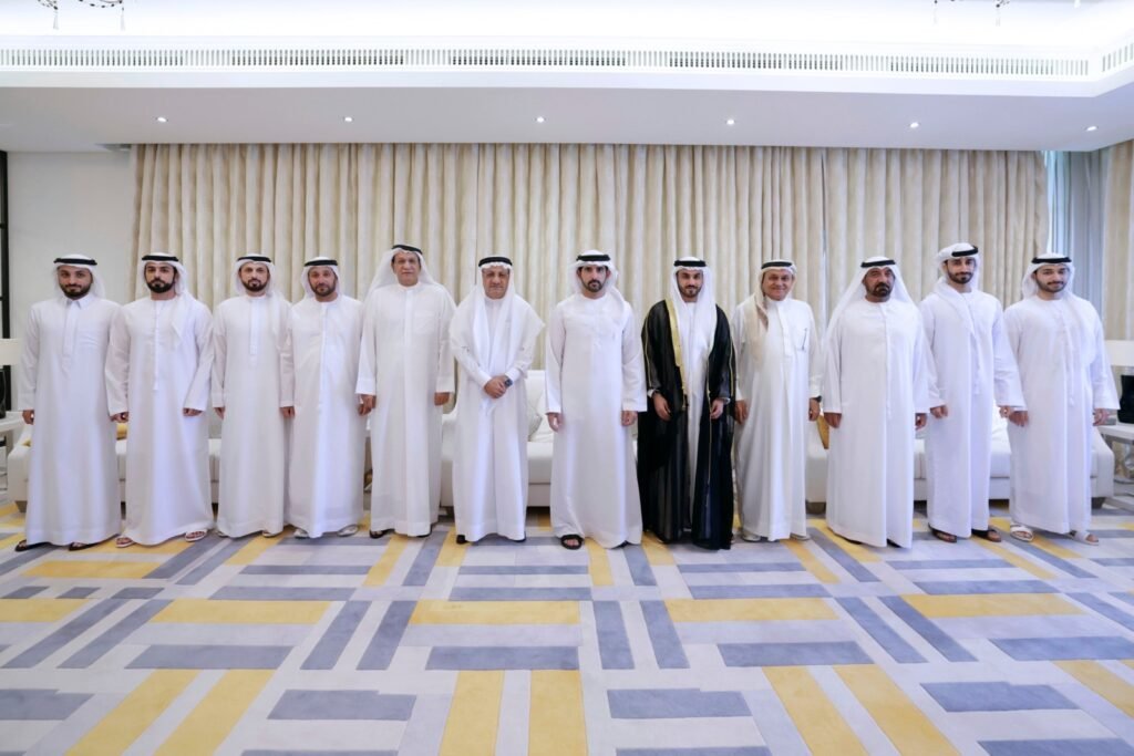 Hamdan bin Mohammed attends the weddings of Al Qatami and Al Suwaidi