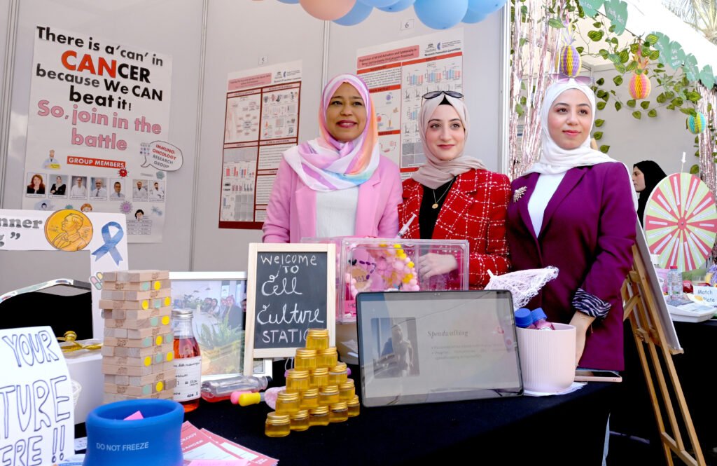 An exhibition of research projects at the University of Sharjah