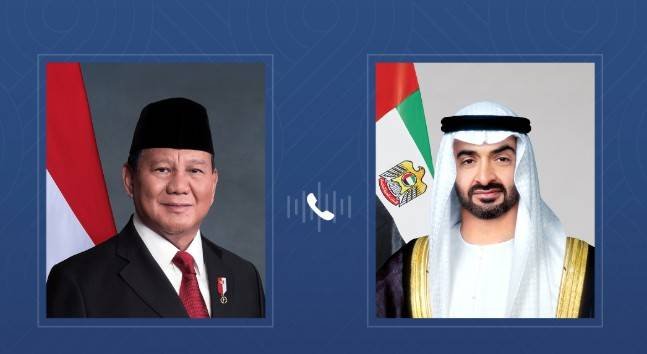 Mohammed bin Zayed and the Indonesian president discuss strategic relations and regional and international issues