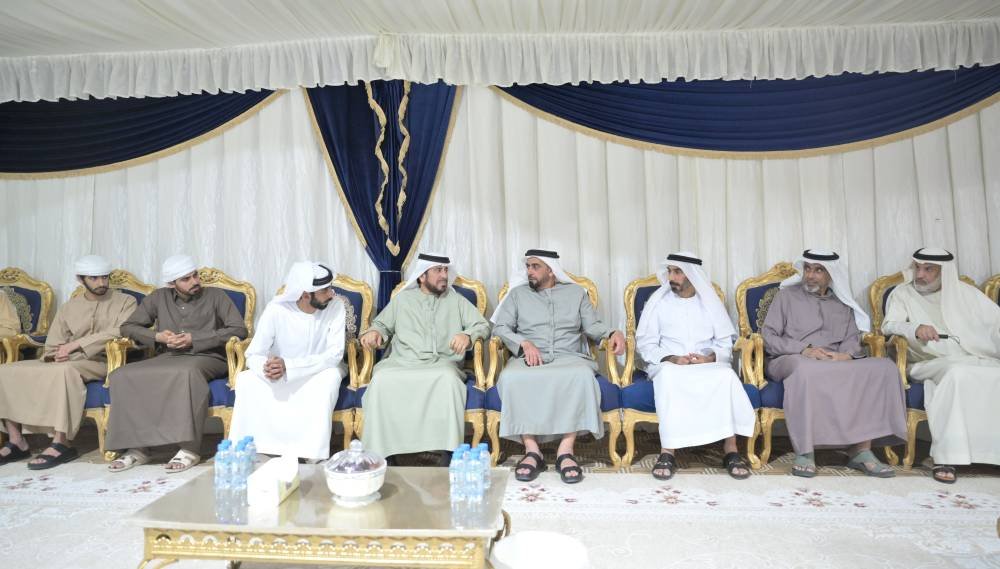 Saif bin Zayed is comforted on the death of Bahla Al -Shamsi