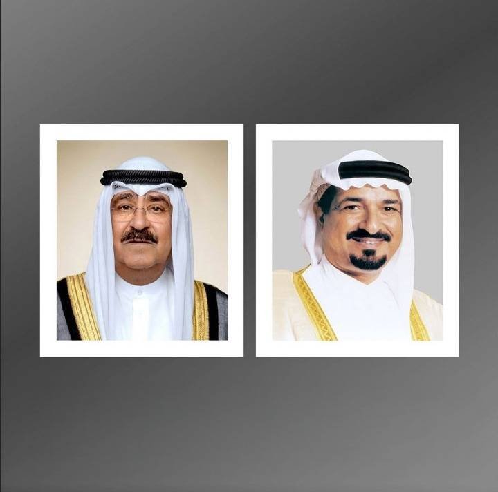 The Emir of Kuwait comforted Hamid Al -Nuaimi for the death of Saeed bin Rashid Al -Nuaimi