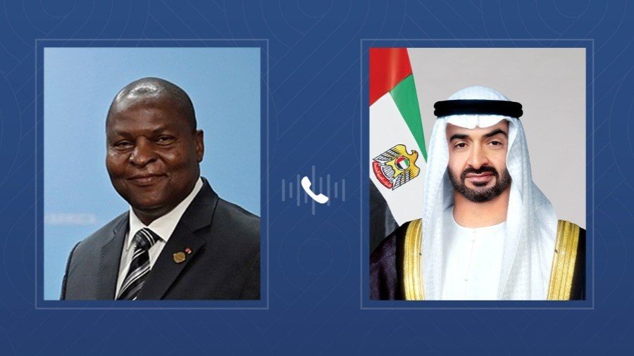 Mohammed bin Zayed and Central African President are looking for cooperation relations