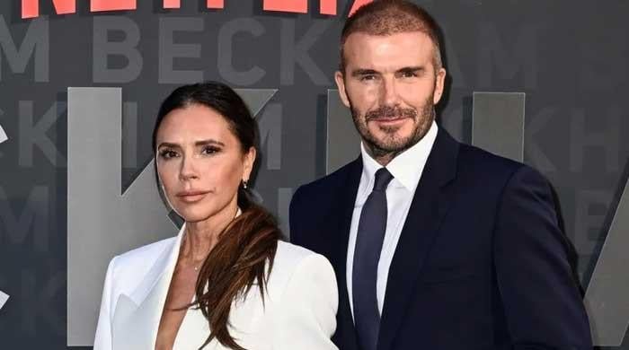 David Beckham credits himself for son’s looks