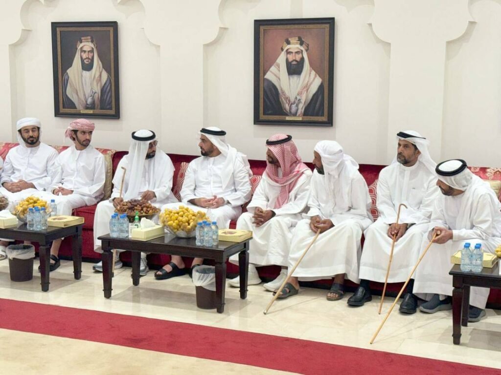 Saif bin Zayed is comforted on the death of Awad Saeed Swailem Al -Ketbi