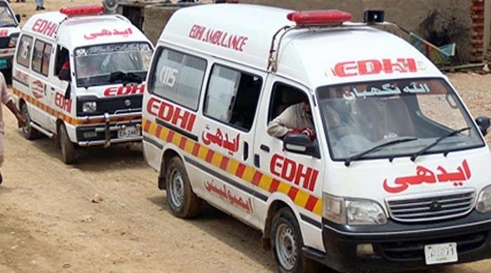 Woman killed in bus-motorcycle collision in Karachi