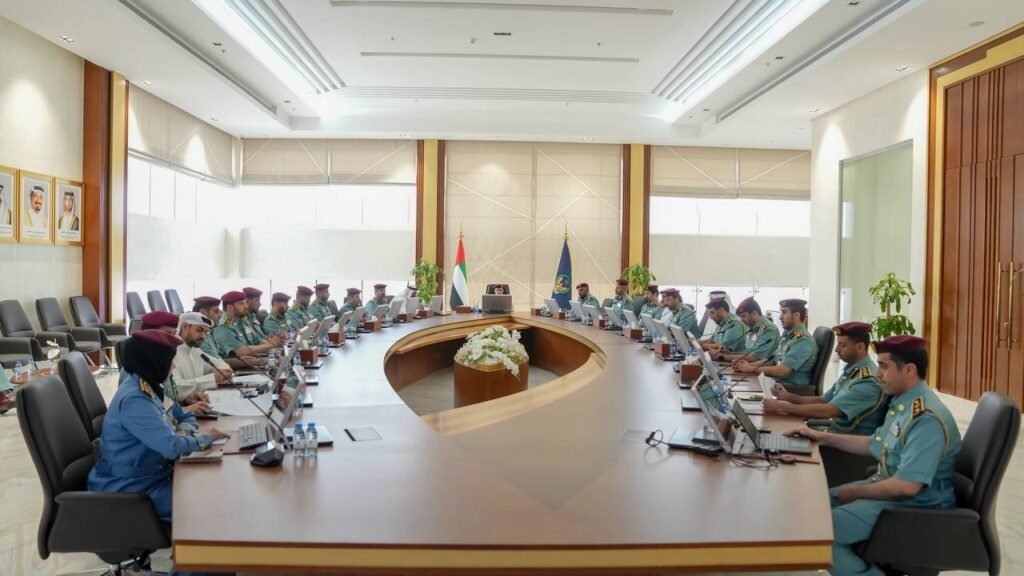 Ajman Police discusses the indicators of the national agenda