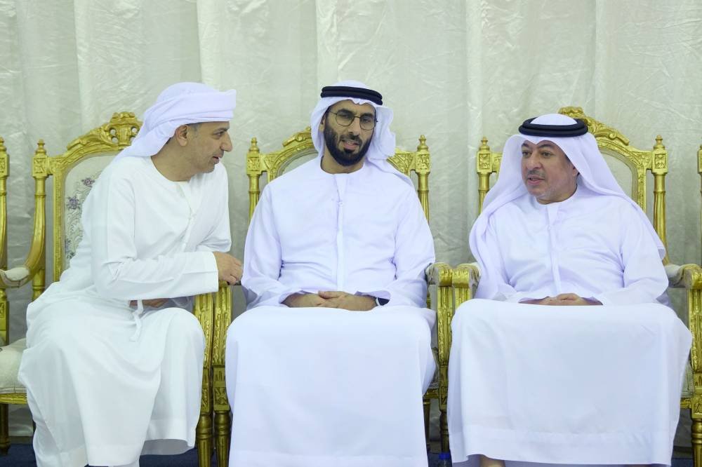 Ahmed bin Saqr, Muhammad bin Kayed, and Salem bin Sultan, which is attributed to Al -Awadi