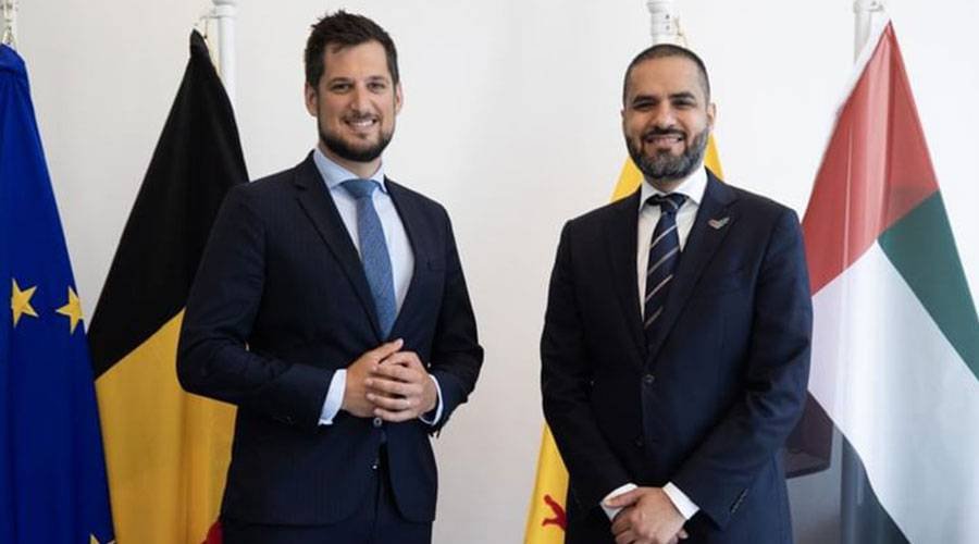 The UAE Ambassador to Belgium discusses with the Prime Minister and Wenia to strengthen relations