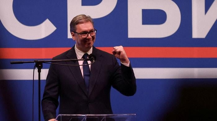 Serbian president admitted to military hospital on return from US