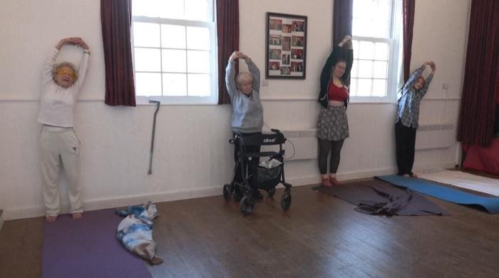 ‘No one wins in war’, says UK WWII veteran and yoga teacher at 100