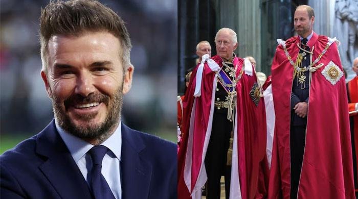 David Beckham reacts to Prince William’s new title