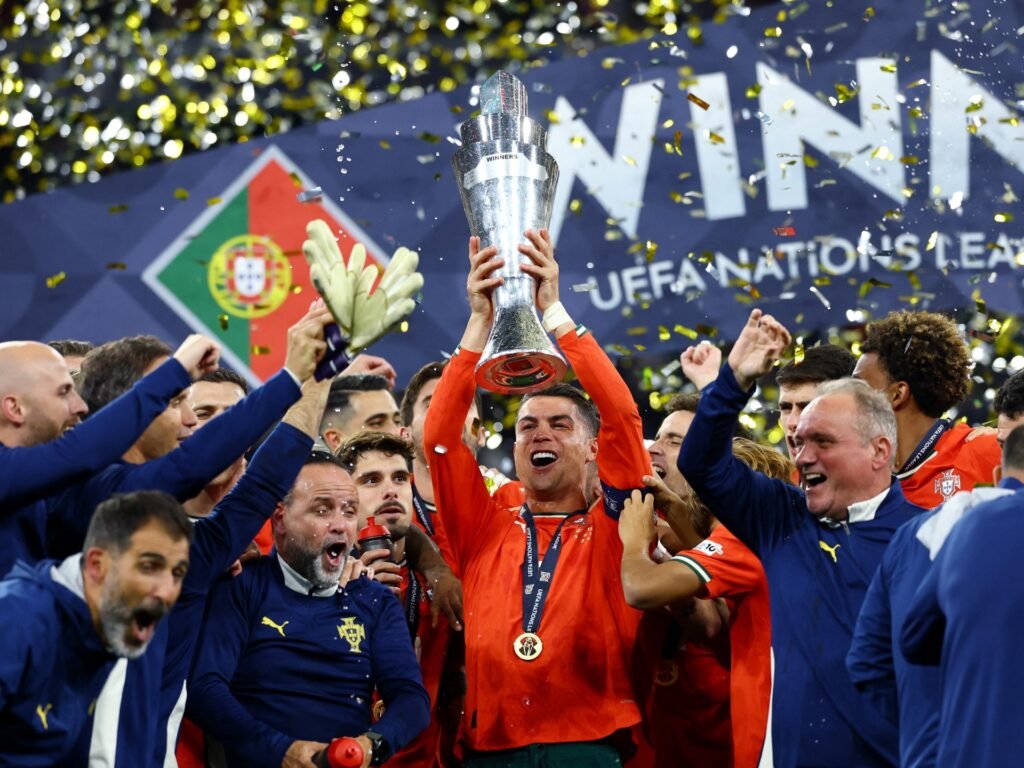 Portugal beat Spain in penalty shootout to win second Nations League crown | Football News