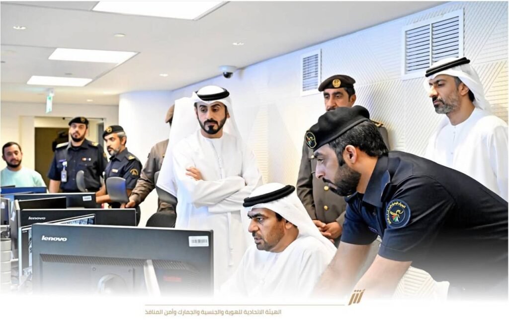 The Kuwaiti inspects the workflow at Zayed International Airport