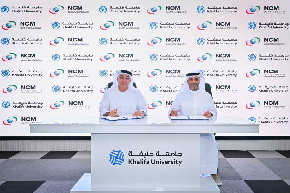 Khalifa University and “National Meteorology” signs a memorandum of understanding