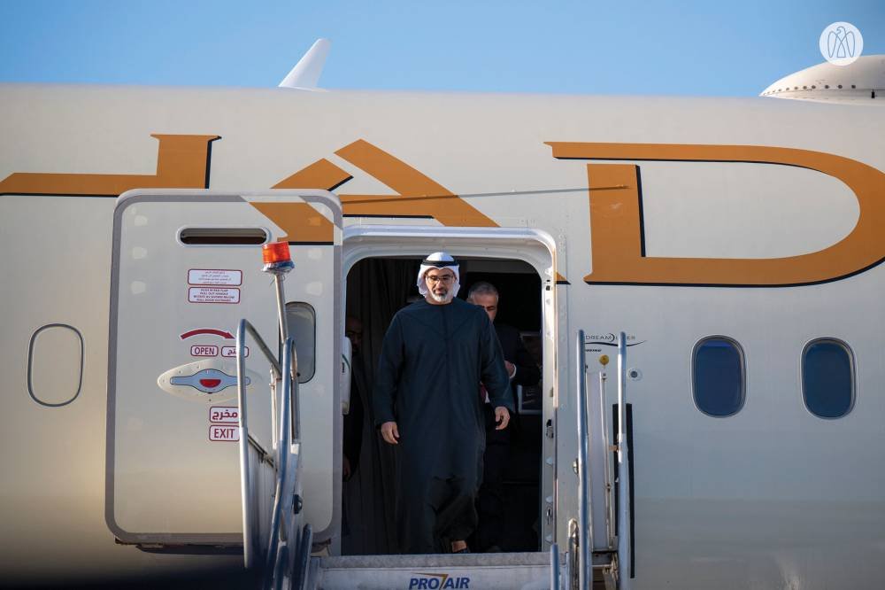 Khalid bin Mohammed bin Zayed arrives in Brazil to participate in the “Brix” summit