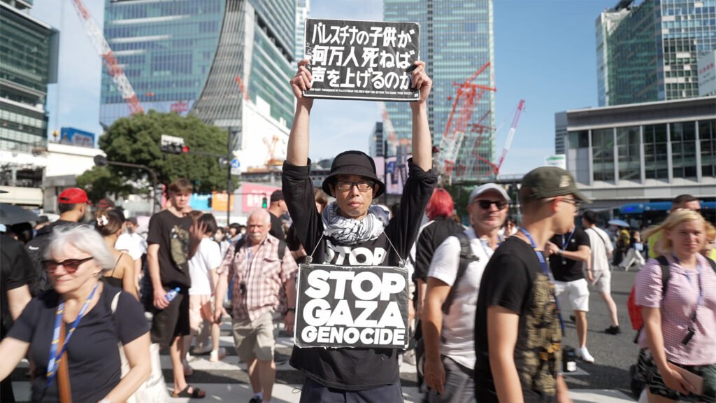 Japanese activist pledges to continue daily Gaza protests