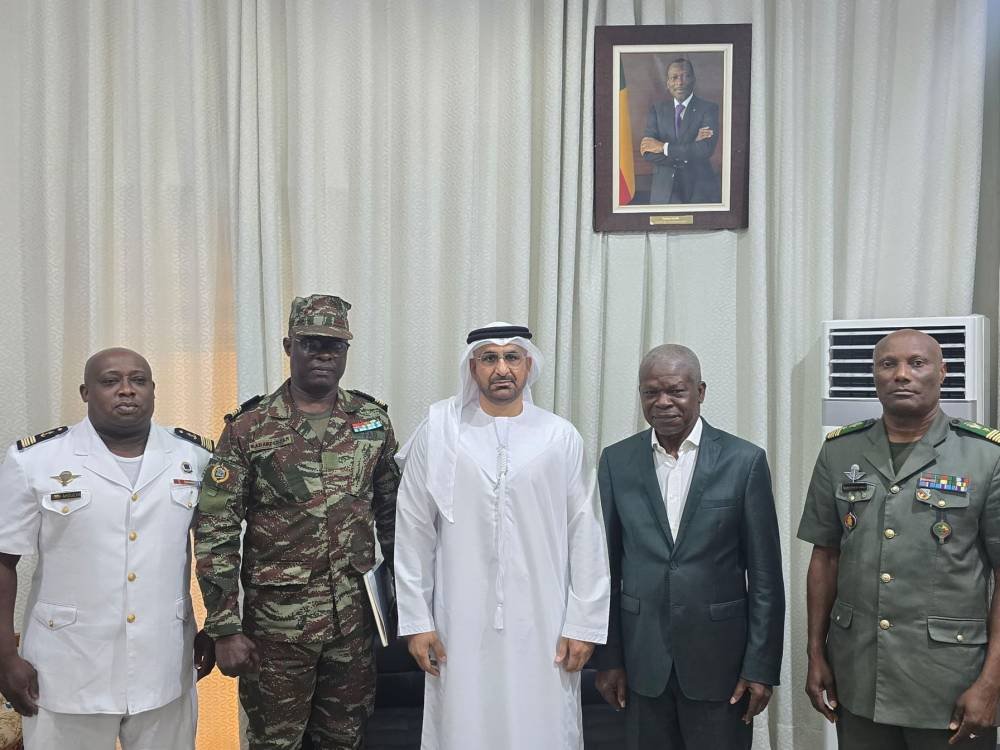 The UAE ambassador discusses cooperation with the Benin Defense Minister