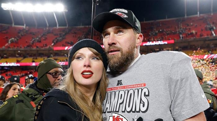 Travis Kelce ‘couldn’t be more proud’ of fiancée Taylor Swift