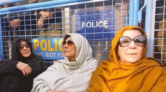 Imran Khan’s sisters stage sit-in after being denied meeting at Adiala jail