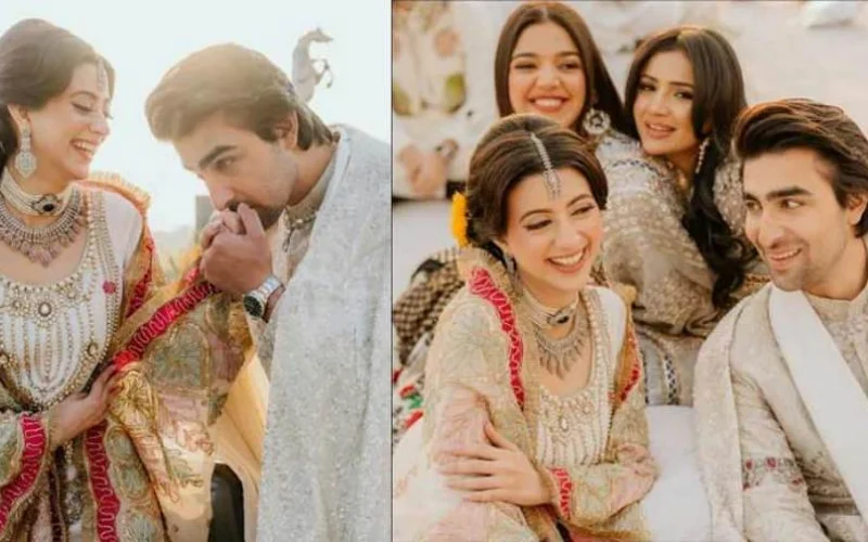 Fans celebrate as Khawqan Shahnawaz and Sabina Syed marry in style