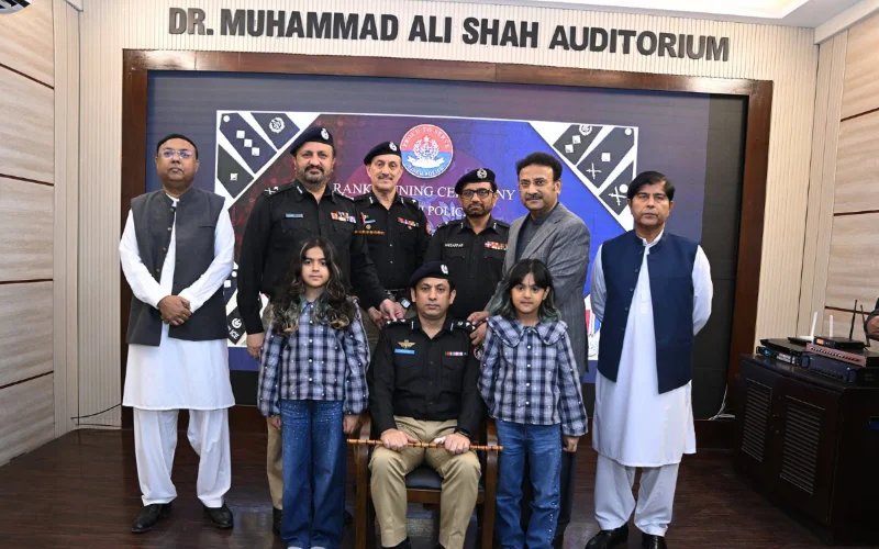 Sindh police officers awarded new ranks in formal ceremony