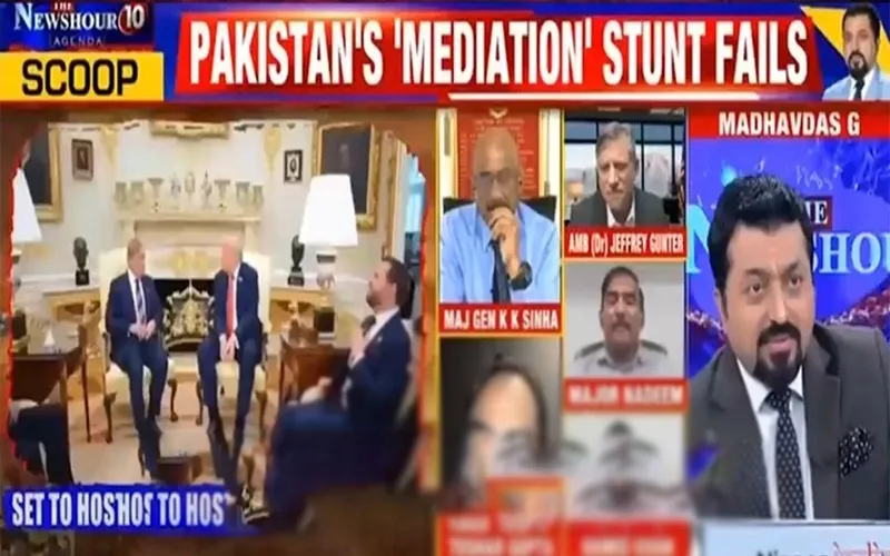 Former US diplomat sparks firestorm in live TV clash with Indian anchor
