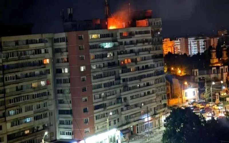 NATO criticizes Russia after drone strike damages Romanian apartment building