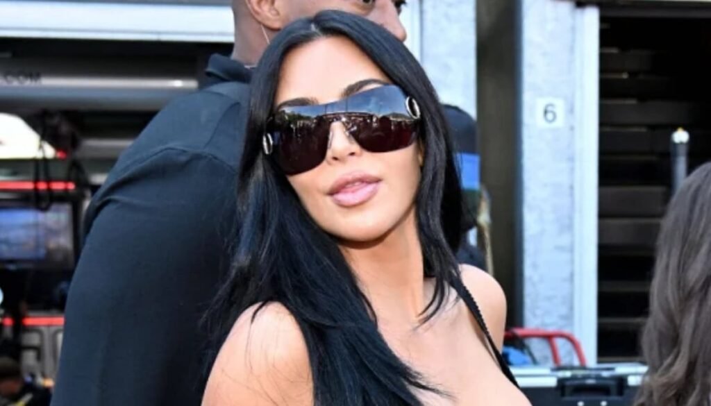 Kim Kardashian cheers on Lewis Hamilton at Monaco Grand Prix