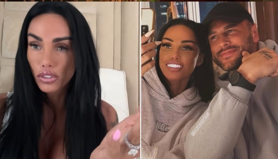 Katie Price shares loved up message for jailed husband despite meeting his ex