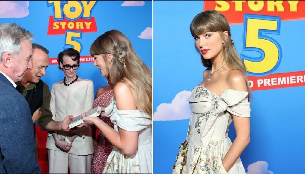 Taylor Swift has relatable fangirl moment at ‘Toy Story 5’ premiere