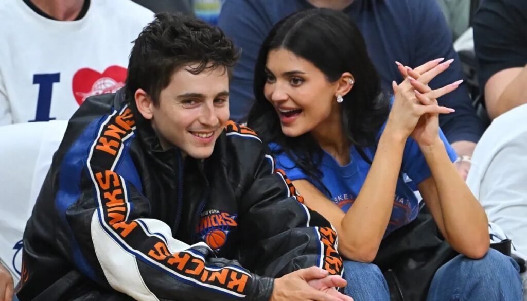 Timothee Chalamet, Kylie Jenner get handsy at NBA Finals