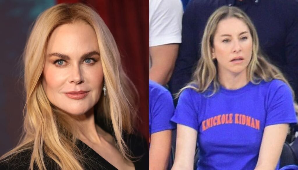Nicole Kidman reacts to funny T-shirt with ‘Knickers’ version of her name