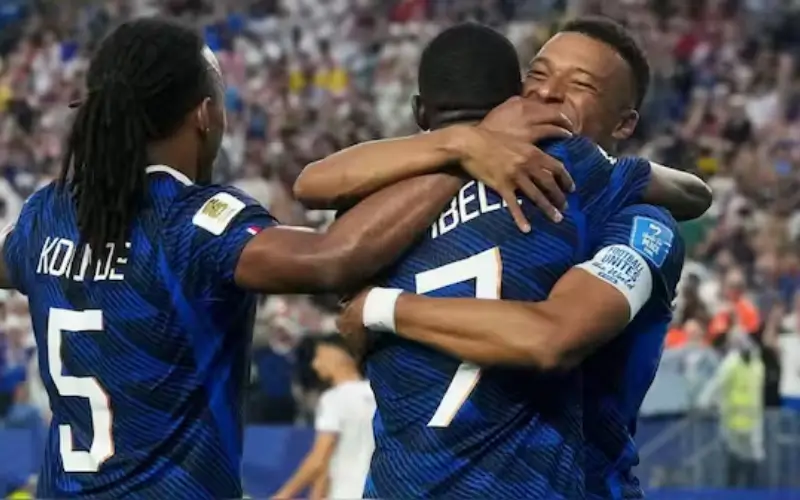 France defeats Iraq 3-0 and officially qualifies for next round