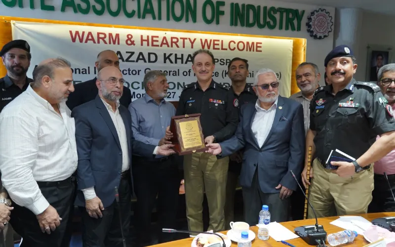 Additional IG Karachi Azad Khan visits SITE Association, vows to enhance security for industries