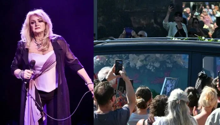 Bonnie Tyler fans gather as singer returns home for final goodbye