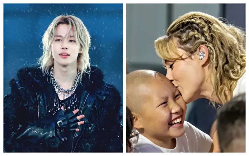 BTS member ‘Jimin’ breaks the internet with sweet kiss for young cancer patient