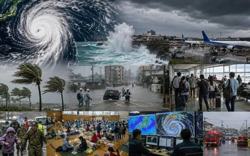 Typhoon Dolphin triggers evacuations in Japan