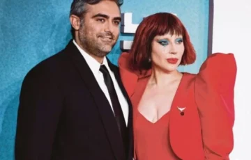 Lady Gaga and Michael Polansky 'beam' as parents to newborn baby