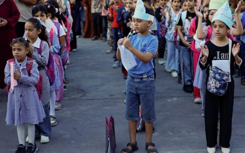 Gaza students return to in-person schooling for first time in three years Updated 7 minutes ago