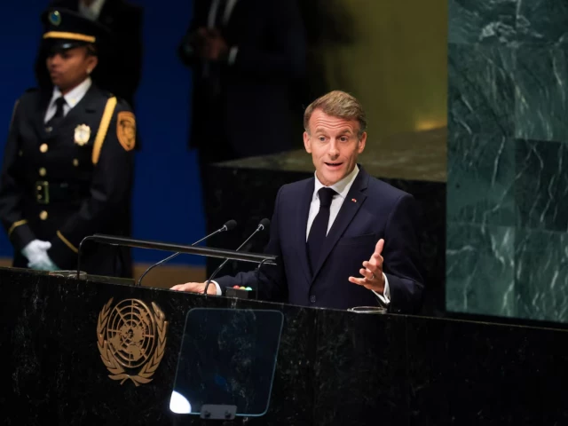 In UN farewell, Macron denounces Trump’s Gaza diplomacy as spectacle of shame