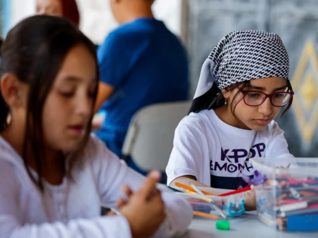In West Bank art centre, Palestinian children paint hopes beyond checkpoints Updated 5 minutes ago