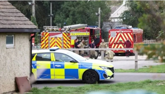 Major incident declared at RAF fairford UK, as bomb squad deployed and explosives act arrests made