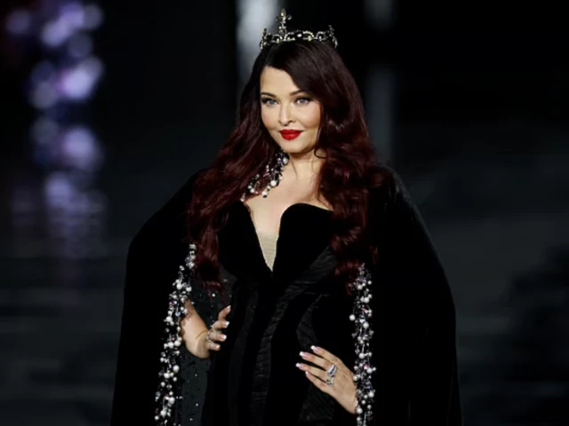 Aishwarya Rai Bachchan stuns at Paris Fashion Week runway in regal black velvet look