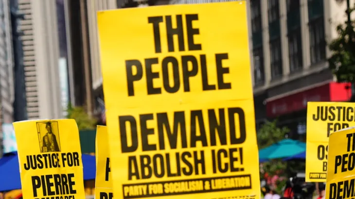 Anti-ICE protests in New York after man shot in car with child