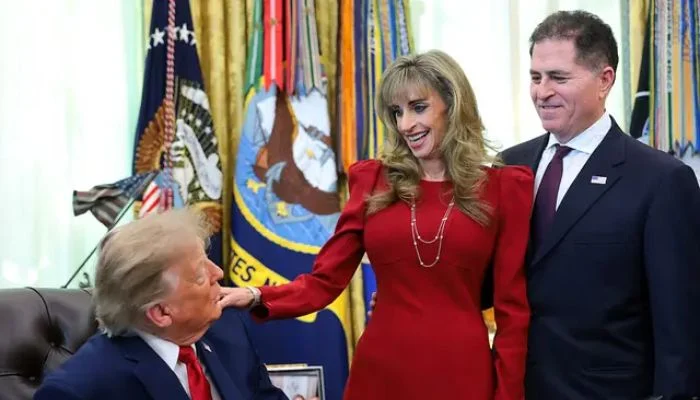 Michael Dell stands by wife Susan after White House appearance draws online mockery