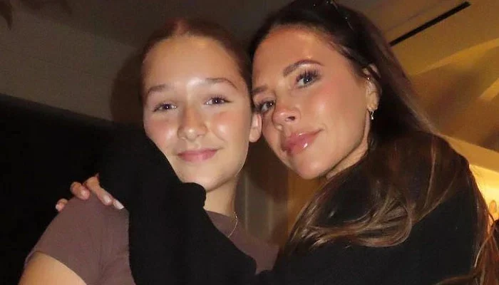 Victoria Beckham talks about PowerPoint presentation put up by Harper