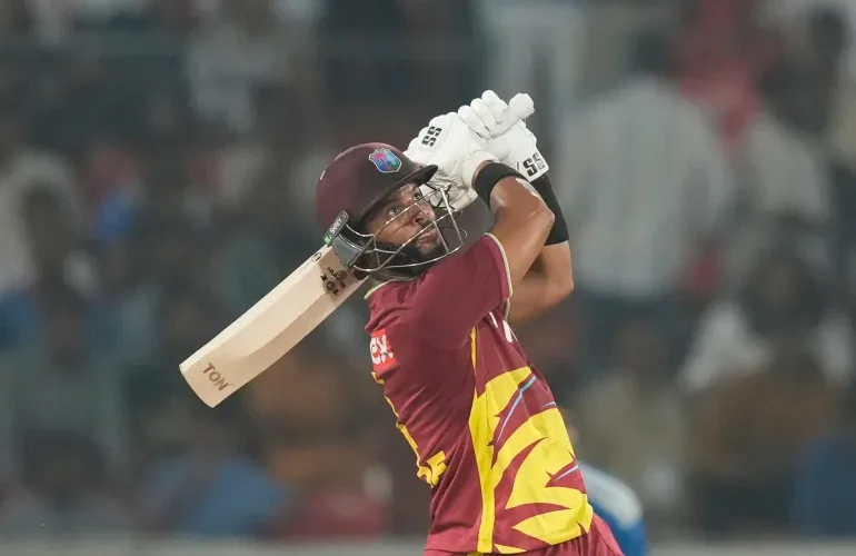 West Indies beat India to level T20 series as Hope continues record run