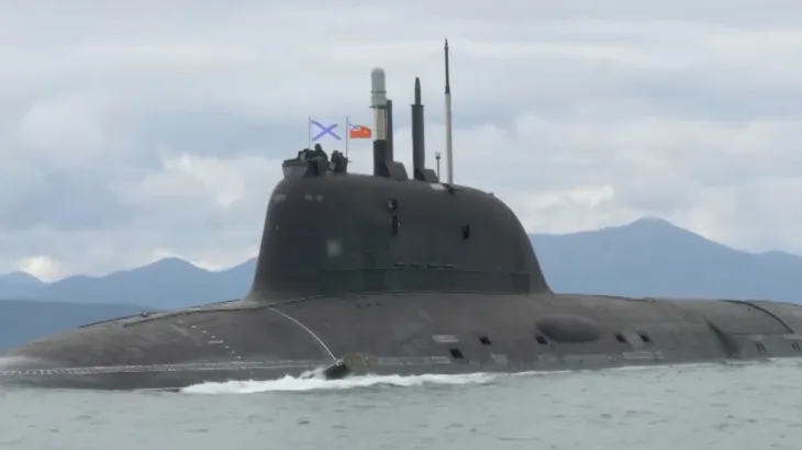 Russian nuclear-powered submarine fires missiles during Pacific drills
