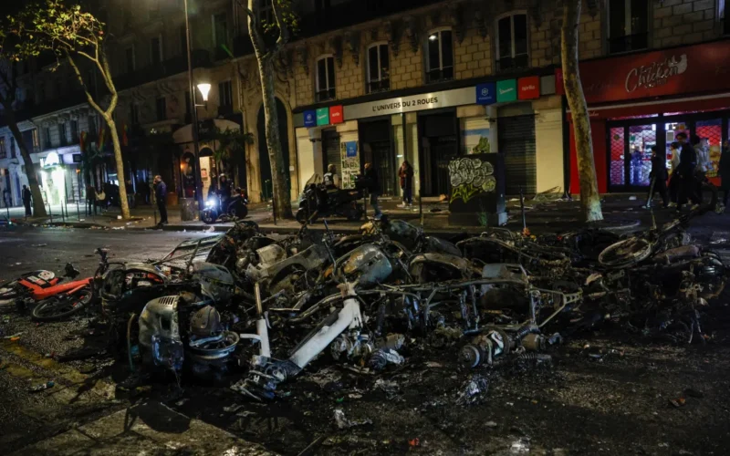 Photos: Protests across France spiral into looting, blazes and clashes